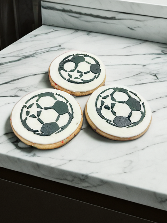 Dozen - Fondant Soccer Cookies
