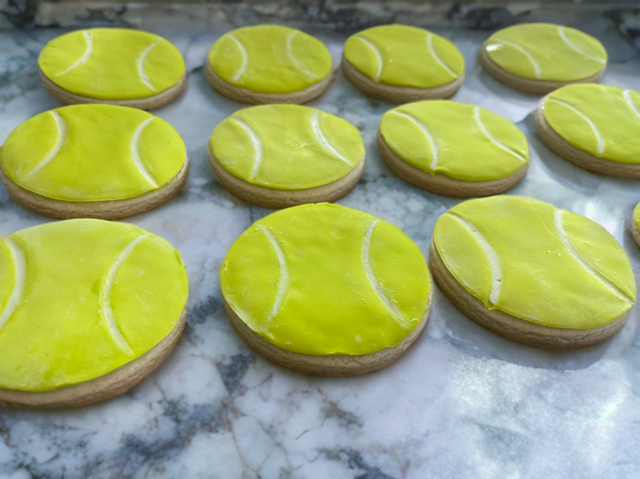 Dozen - Fondant Tennis Cookies